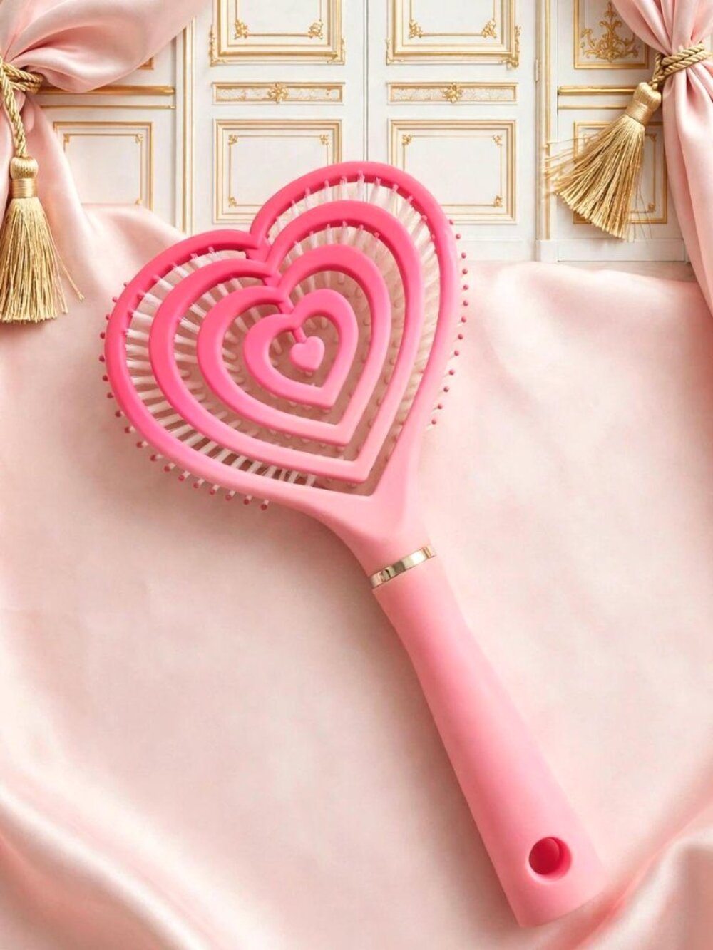 Barbie Pink Heart Hair Brush